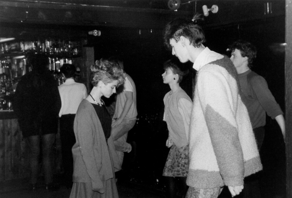 Dec '83. Karl (at bar) Diane, Vanessa & Kev