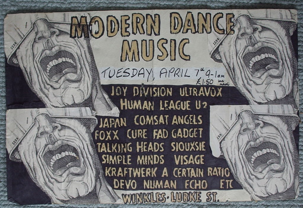 Bedford Winkles 'Modern Dance Music' April 7, 1981 poster