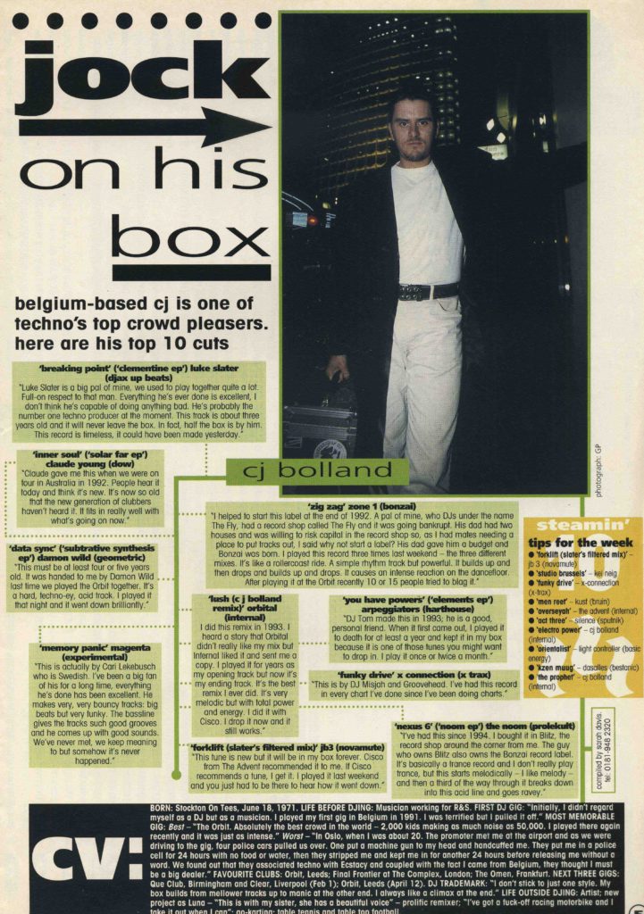 CJ Bolland article, 1.2.97