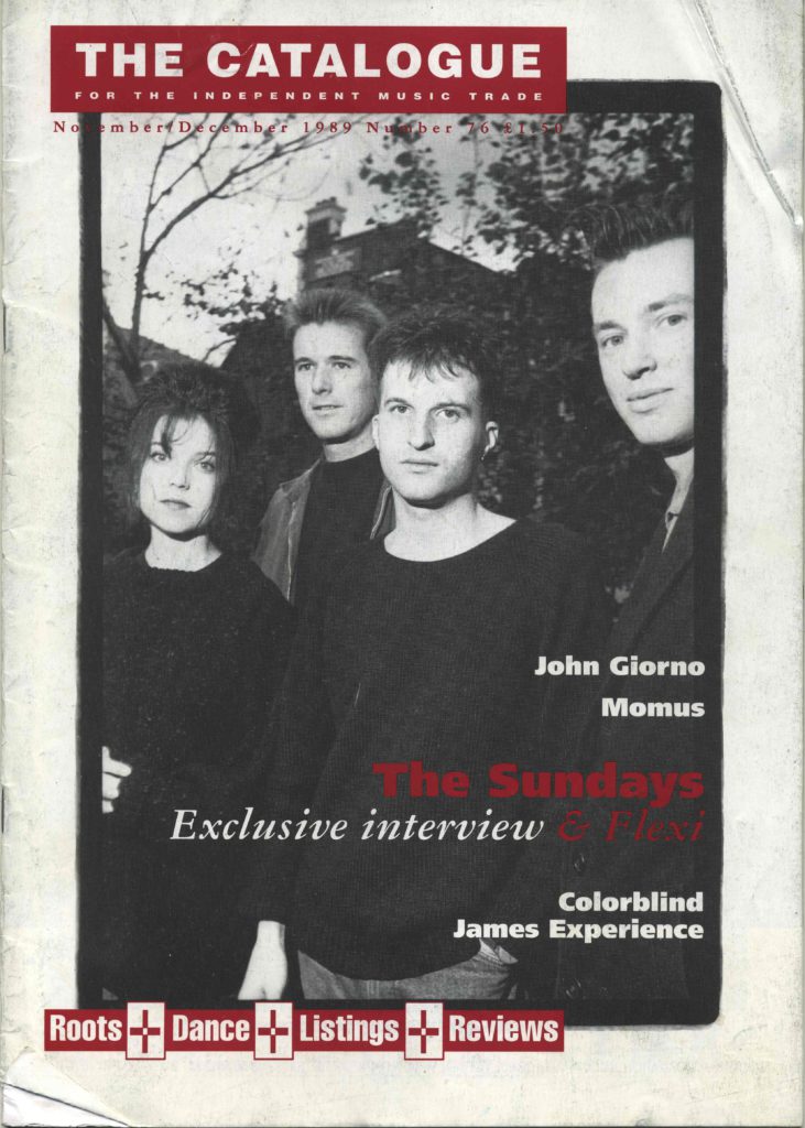 Sundays, The Catalogue #76, Nov:Dec '89
