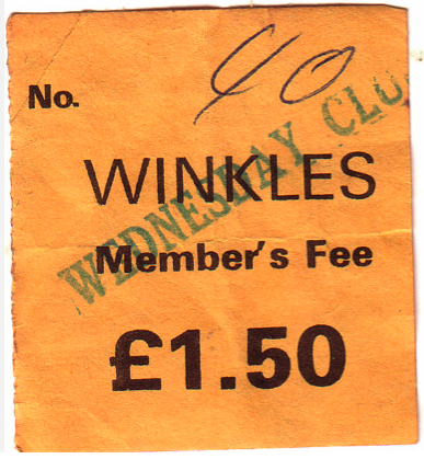 Winkles club ticket