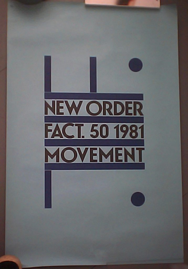New Order 'Movement' FACT 50 poster - 41 Rooms