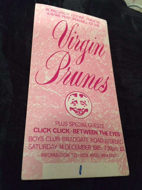 Virgin Prunes - Bedford Boys Club ticket #001 - 41 Rooms - show 81