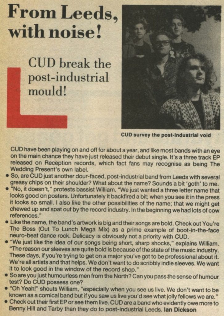 Cud. Underground, #9, Dec 87 article - 41 Rooms - show 71