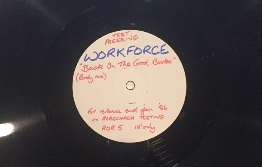 Workforce - Back In The Good Books test pressing - 41 Rooms - show 75