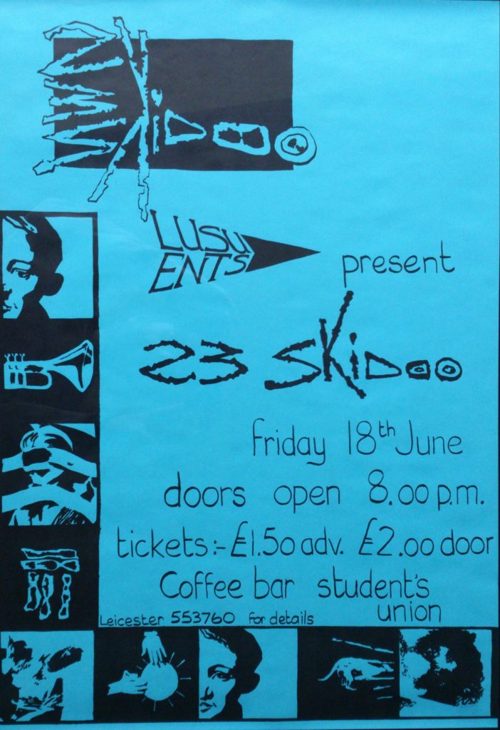 23 Skidoo 42cm x 61cm 1981 Leicester poster - 41 Rooms - show 79