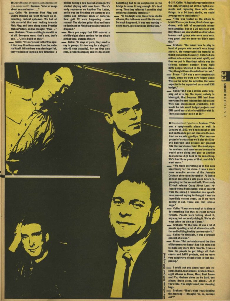 Wire (2) - Underground #2, May 87 - 41 rooms - show 81