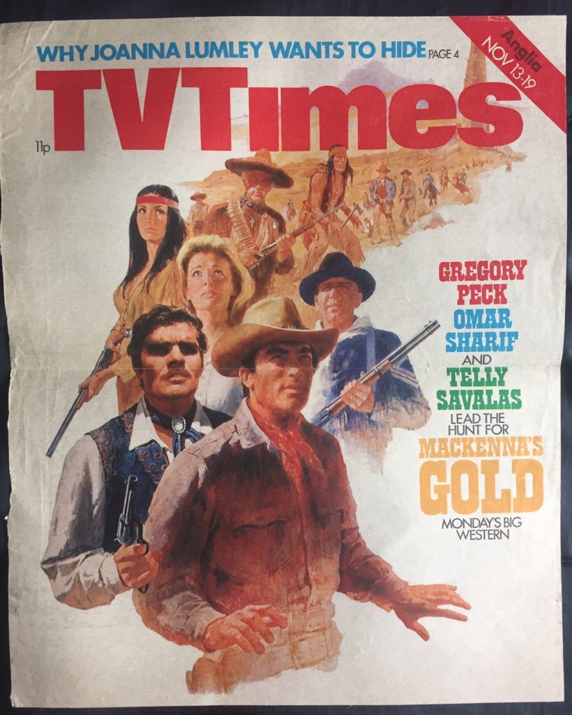 UK TV Times Nov 13-26, '76 cover - Mackenna's Gold - 41 Rooms - show 82