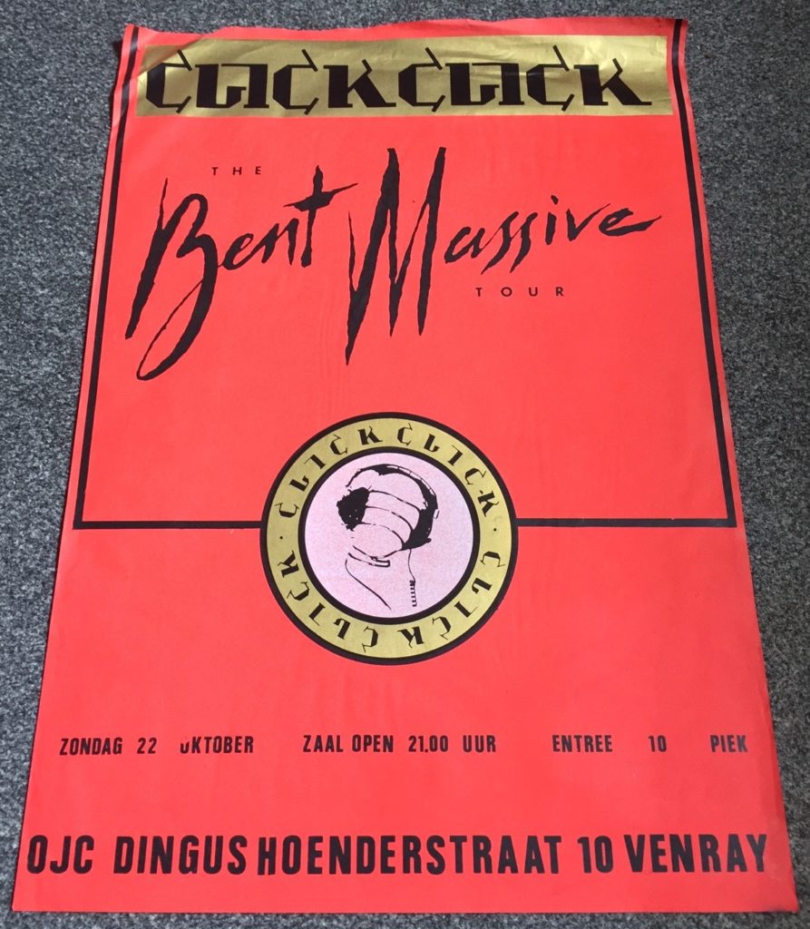 Click Click Bent Massive tour poster (Ven Ray, 22.10.89, 24x17") - 41 Rooms - show 82