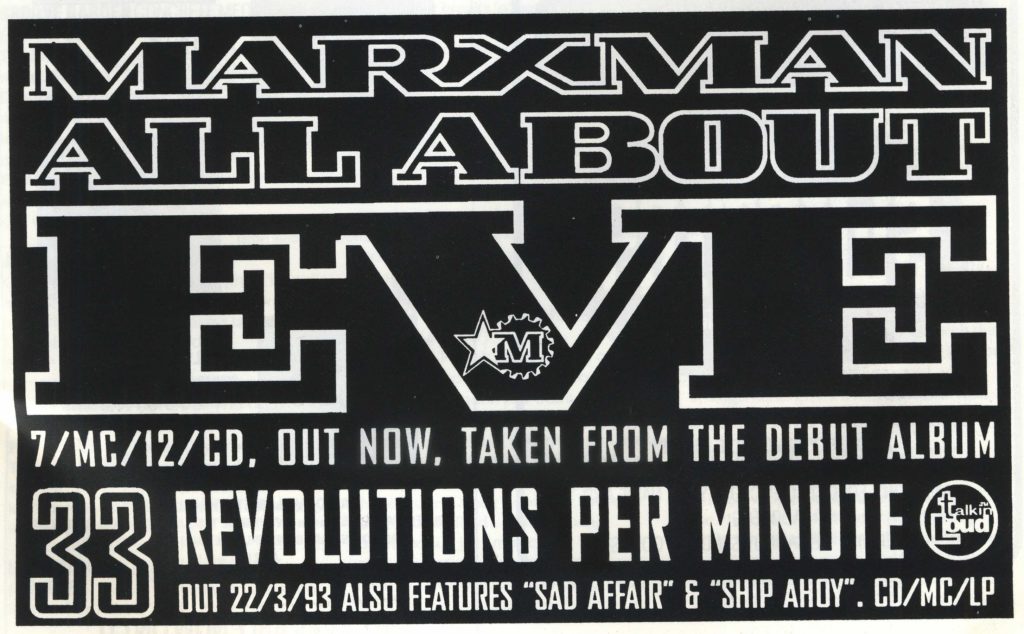 Marxman ad (Straight No Chaser #20) Spring '93 - 41 Rooms - show 83