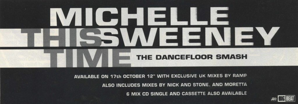 Michelle Sweeney ad - 15.10.94 - 41 Rooms - show 85