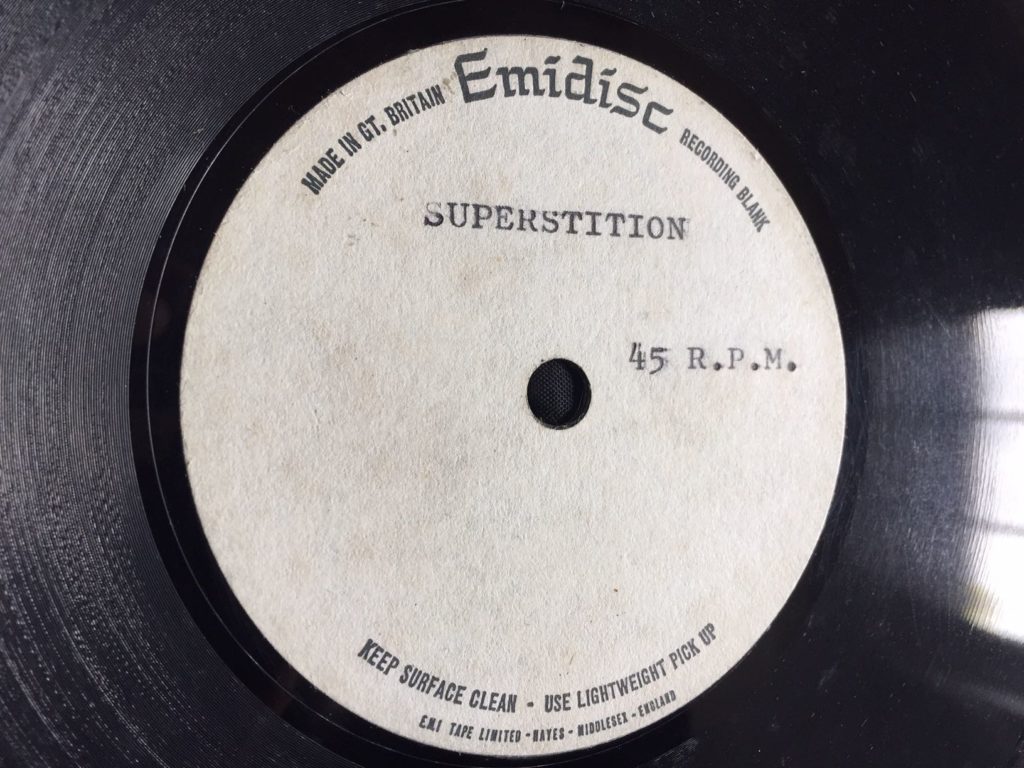 Stevie Wonder - Superstition (UK acetate) - 41 Rooms - show 91