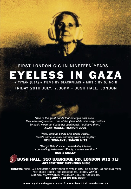 Eyeless In Gaza ,Bush Hall, London 2005 Poster - 41 Rooms - show 107