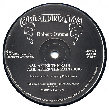 Robert Owens - After The Rain - 41 Rooms - show 117