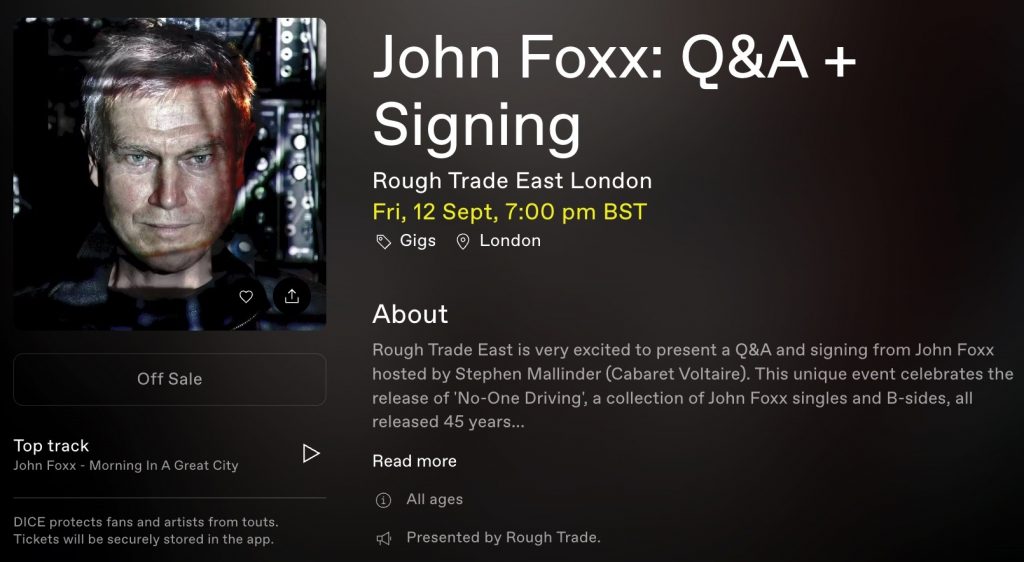 John Foxx - 41 Rooms - show 143