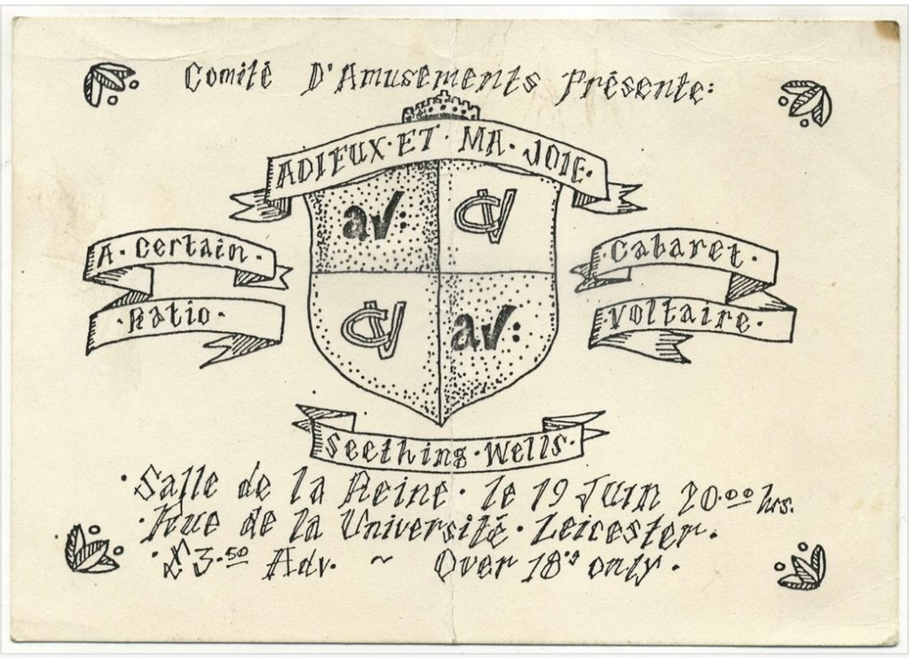 A Certain Ratio & Cabaret Voltaire - Leicester ticket, June 1982 - 41 Rooms - show 153