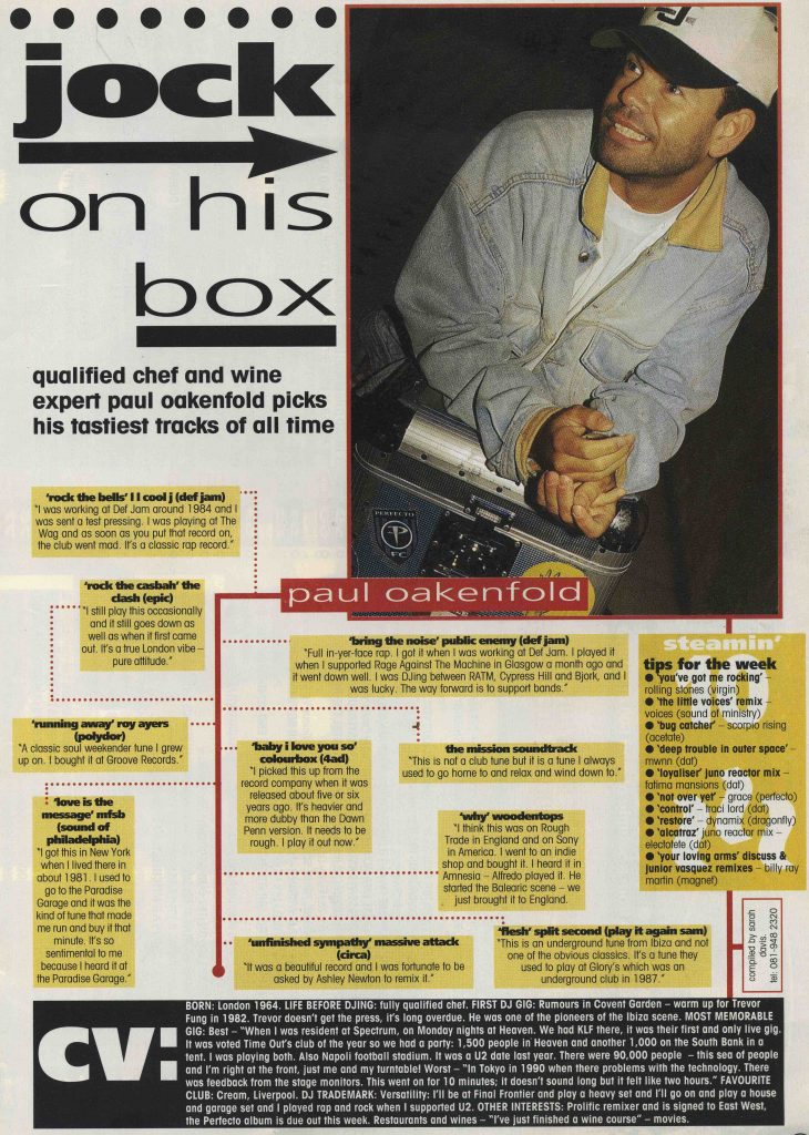 Paul Oakenfold (DJ mag article - 15.10.94) - 41 Rooms - show 153