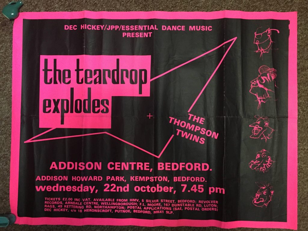 Teardrop Explodes Bedford poster (2) - 41 Rooms - show 154
