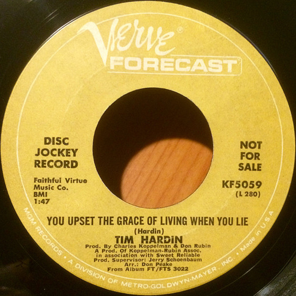 Tim Hardin - You Upset The Grace Of Living When You Die - 41 Rooms - show 154